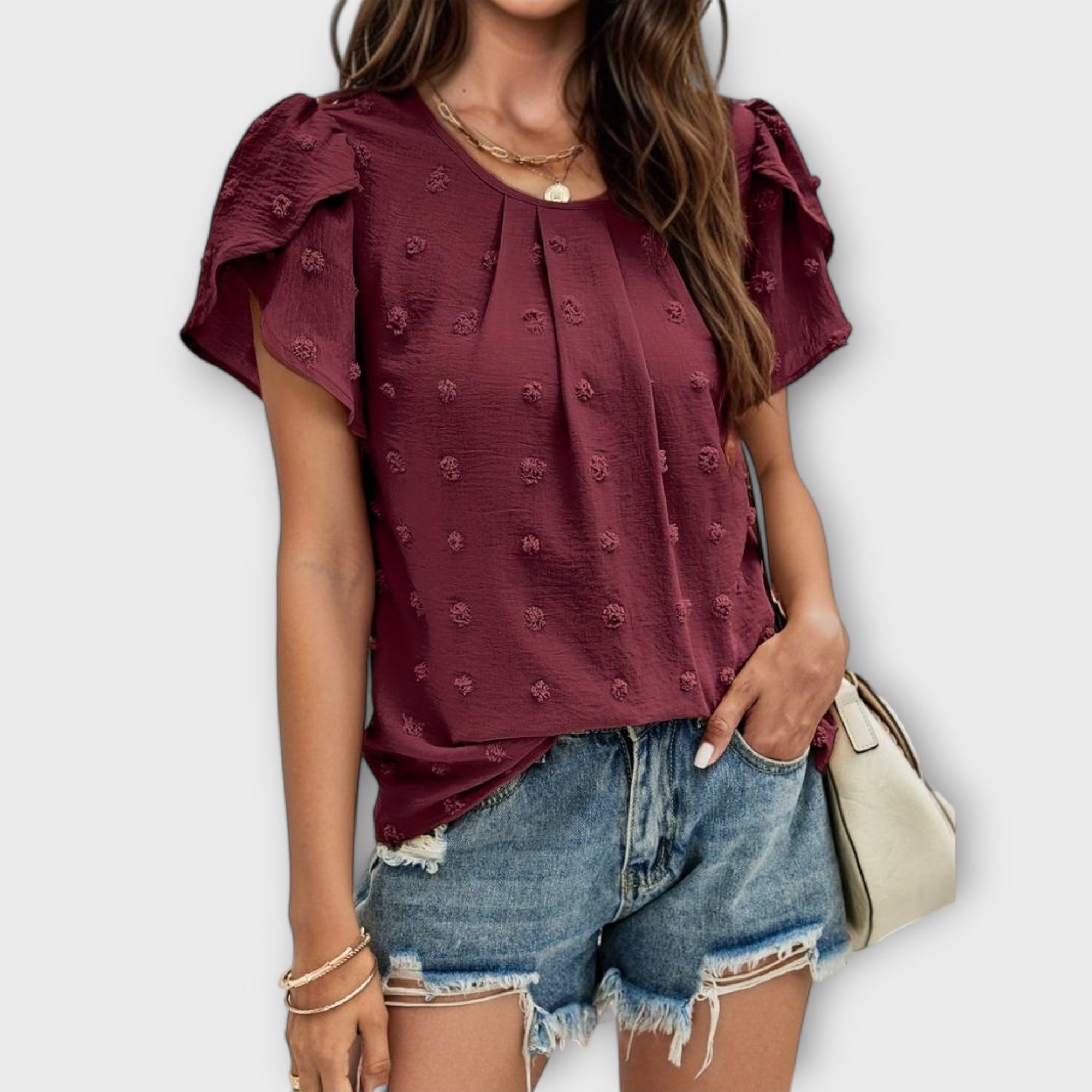 Pünktchenflair Bluse