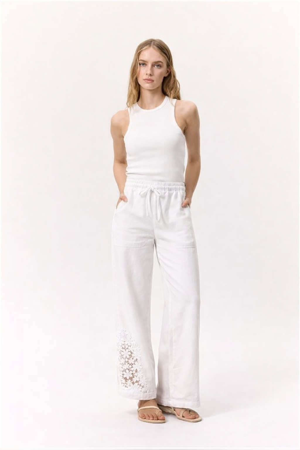 Damen Stoffhose mit Seitentaschen – Bequeme Passform mit stilvollem Design