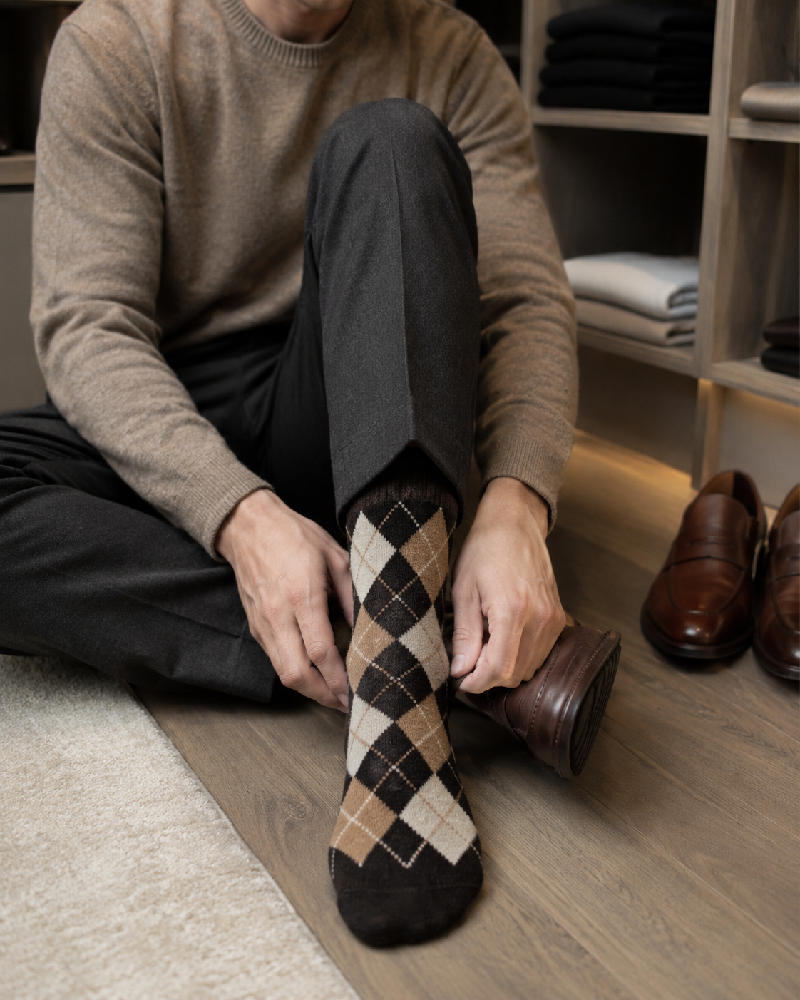 AROSA | Damen Socken Karomuster 3er-Pack