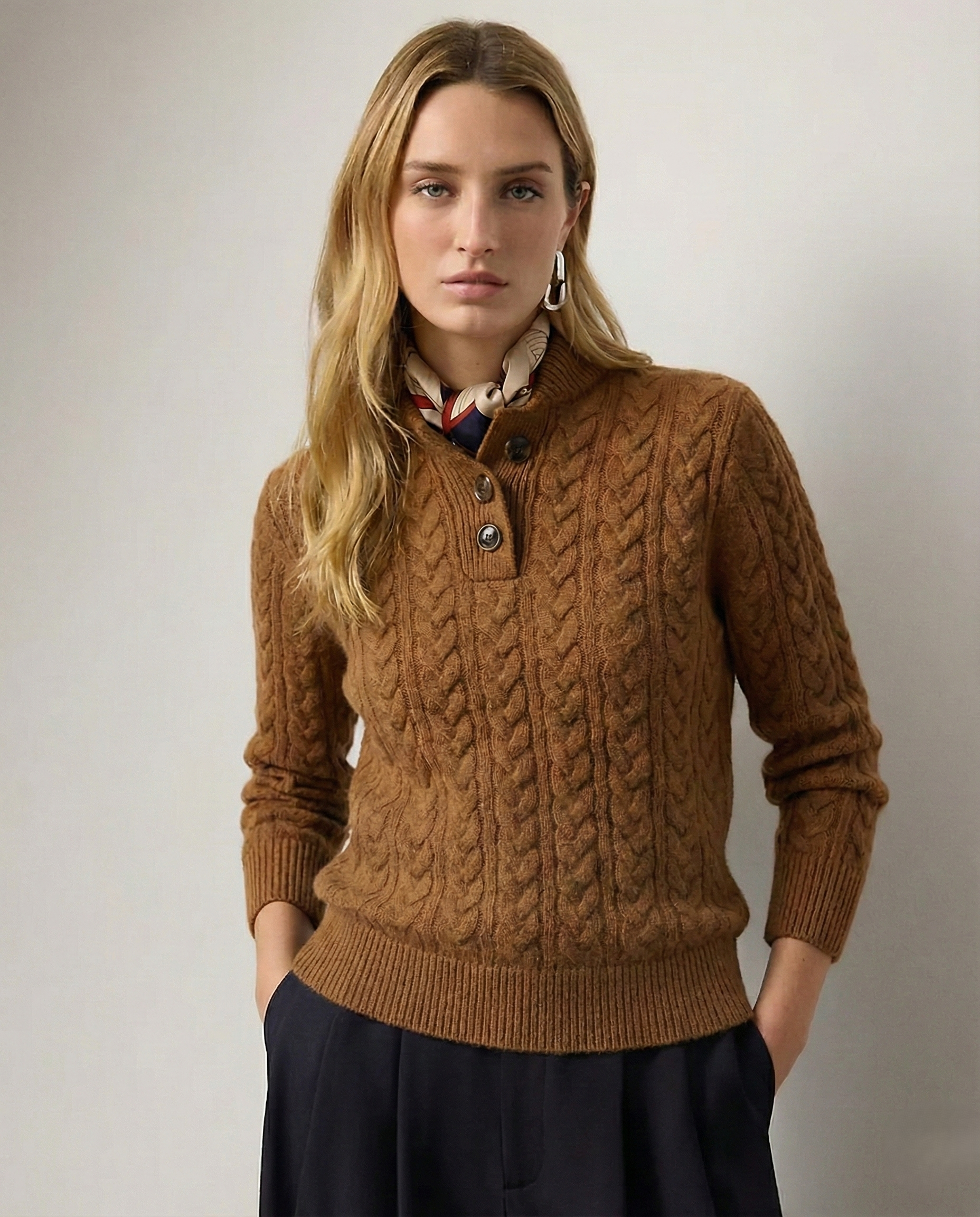 Eleganter Damen Perlenpullover