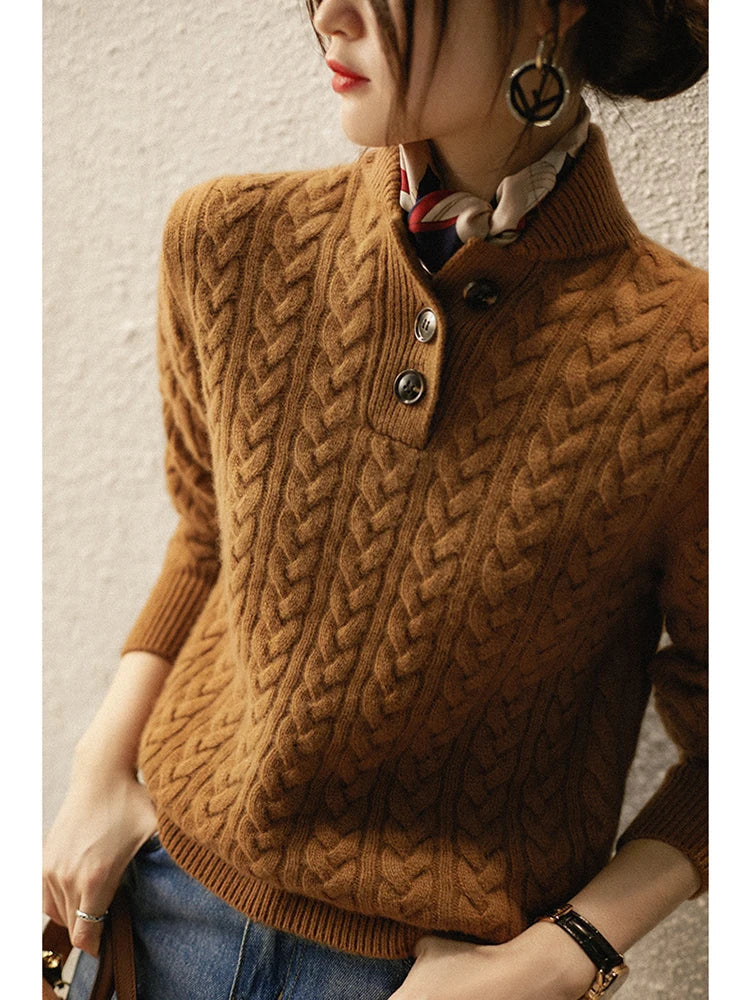 Eleganter Damen Perlenpullover