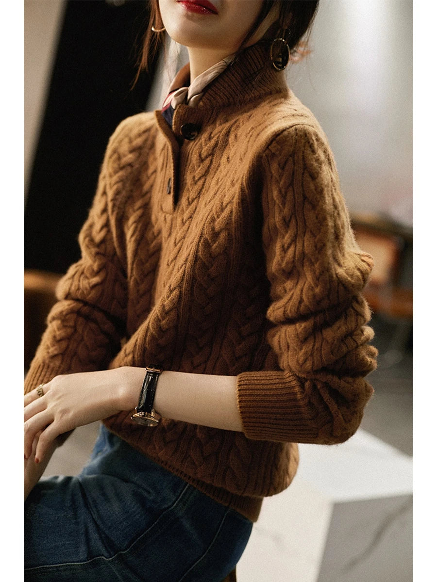 Eleganter Damen Perlenpullover