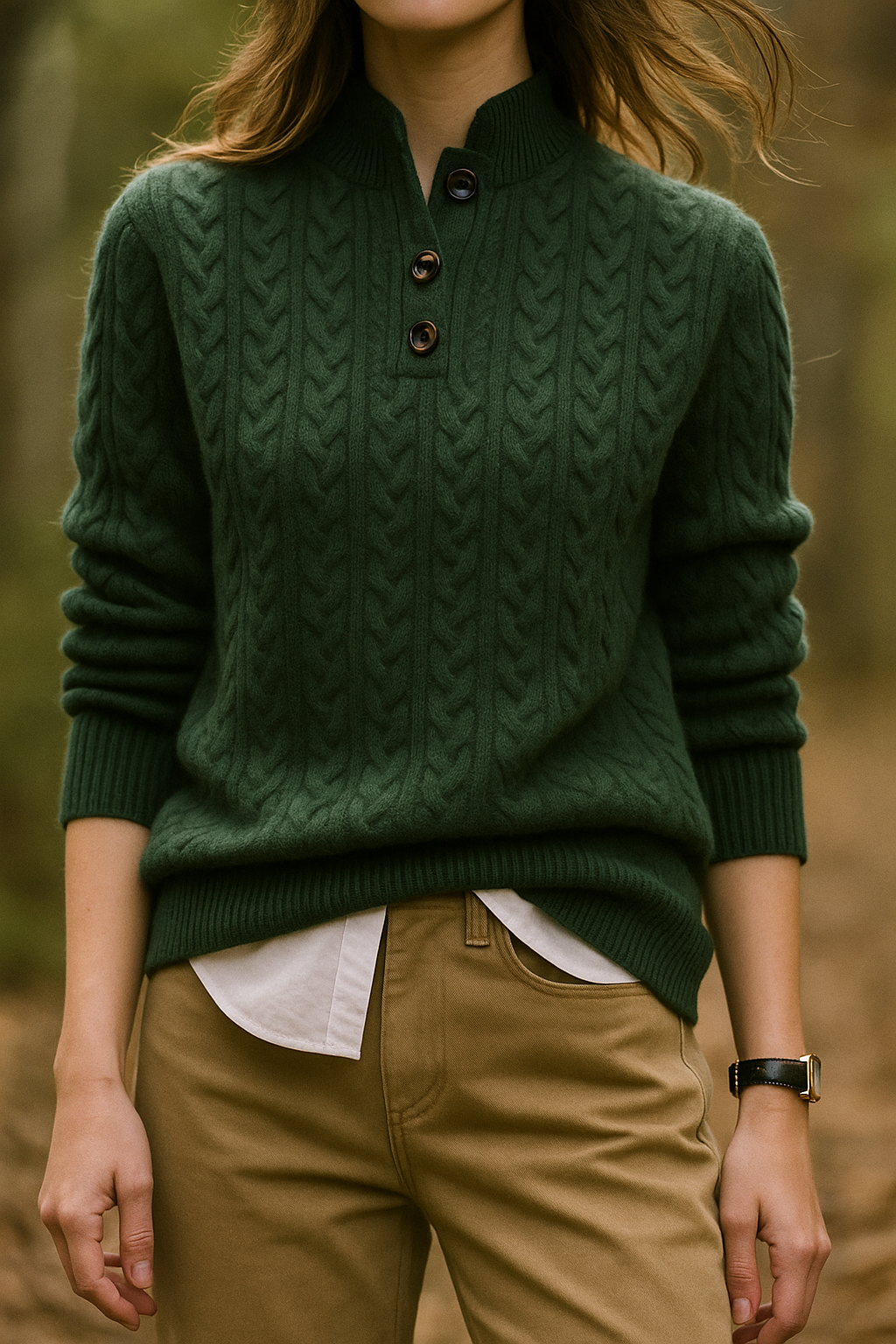 Eleganter Damen Perlenpullover