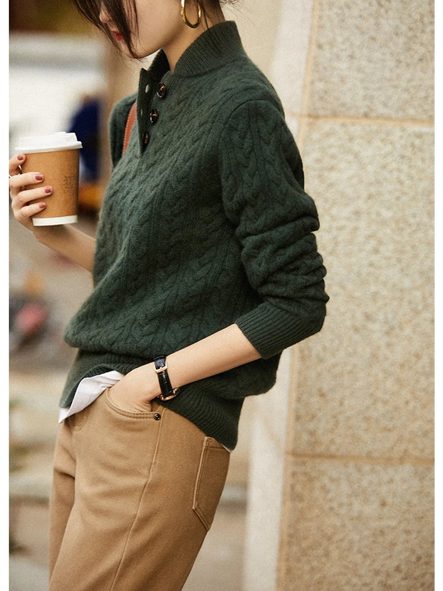Eleganter Damen Perlenpullover