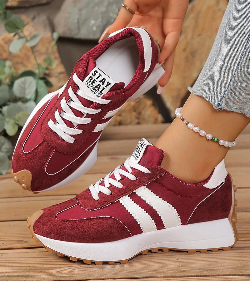 Halima – Retro-Sneaker mit Schnürsenkeln