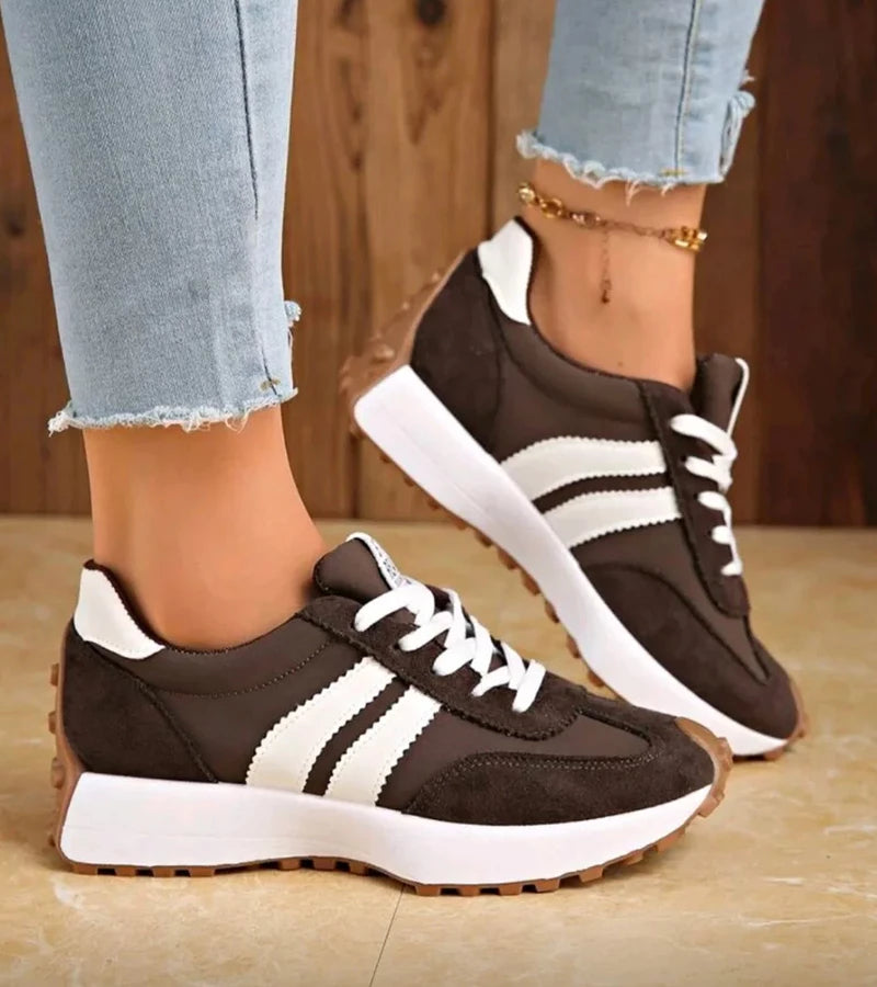 Halima – Retro-Sneaker mit Schnürsenkeln