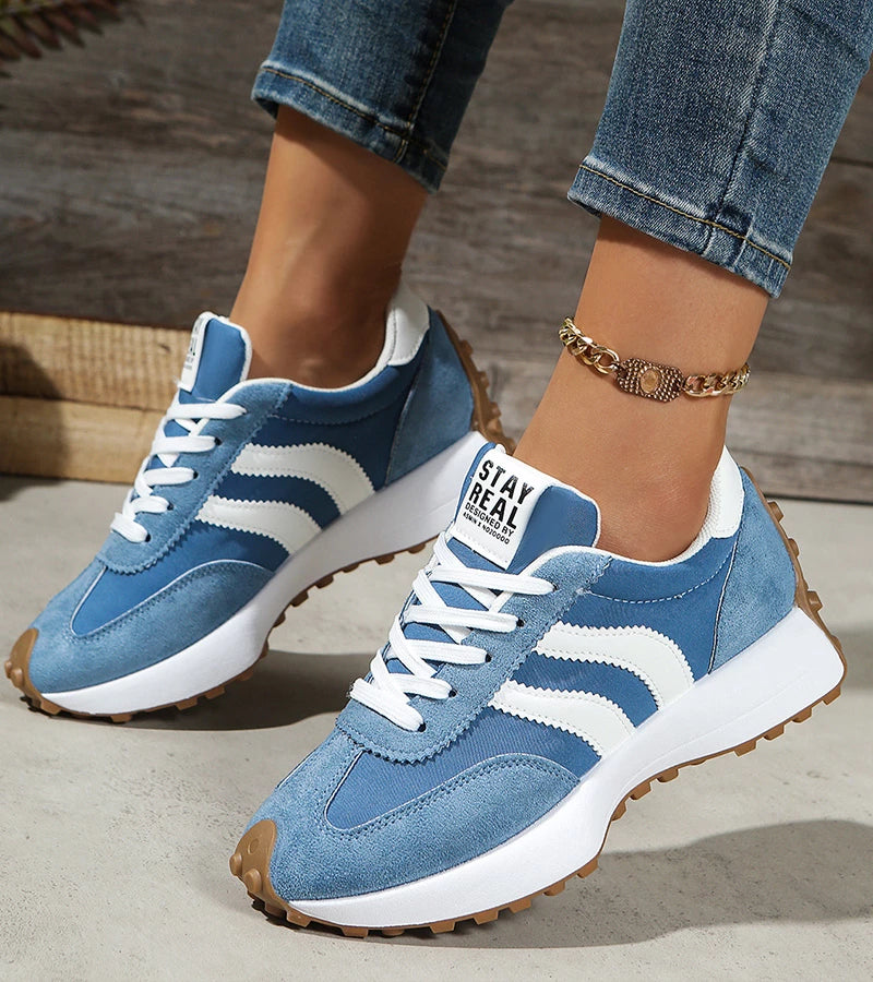 Halima – Retro-Sneaker mit Schnürsenkeln