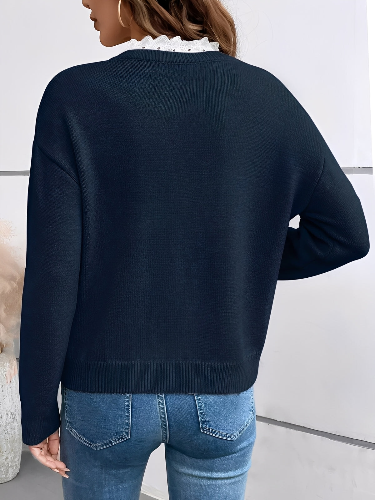 Vera elegante Bluse mit Spitzendetails