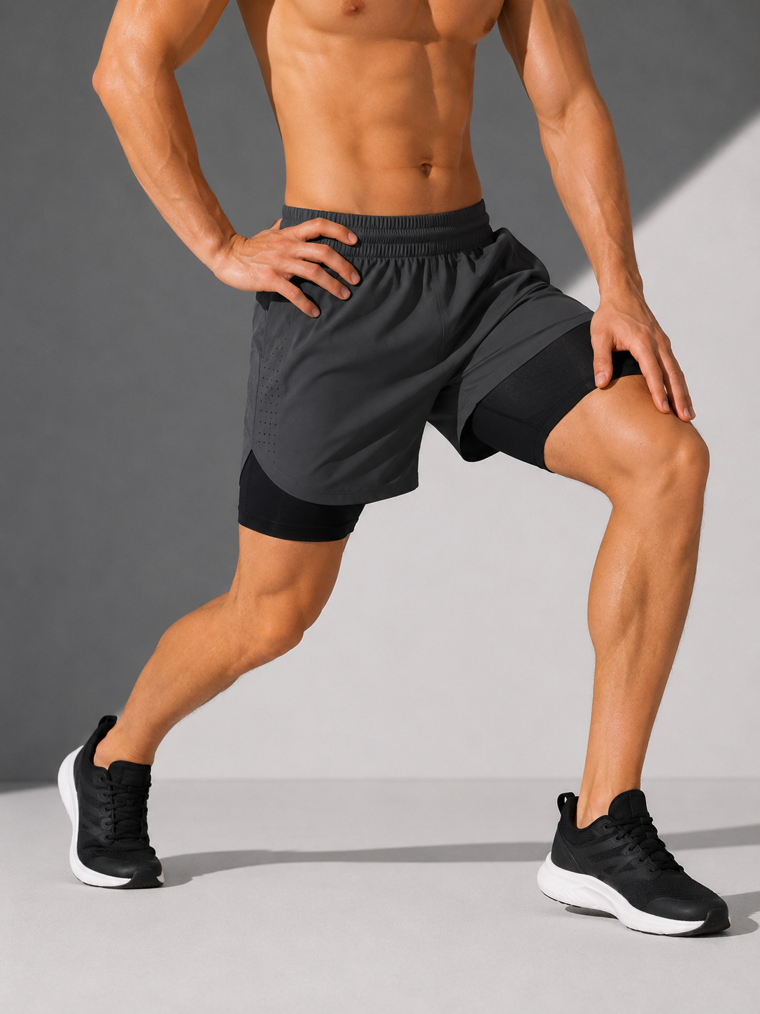AROSA | Herren Laufshorts 2-in-1 Performance