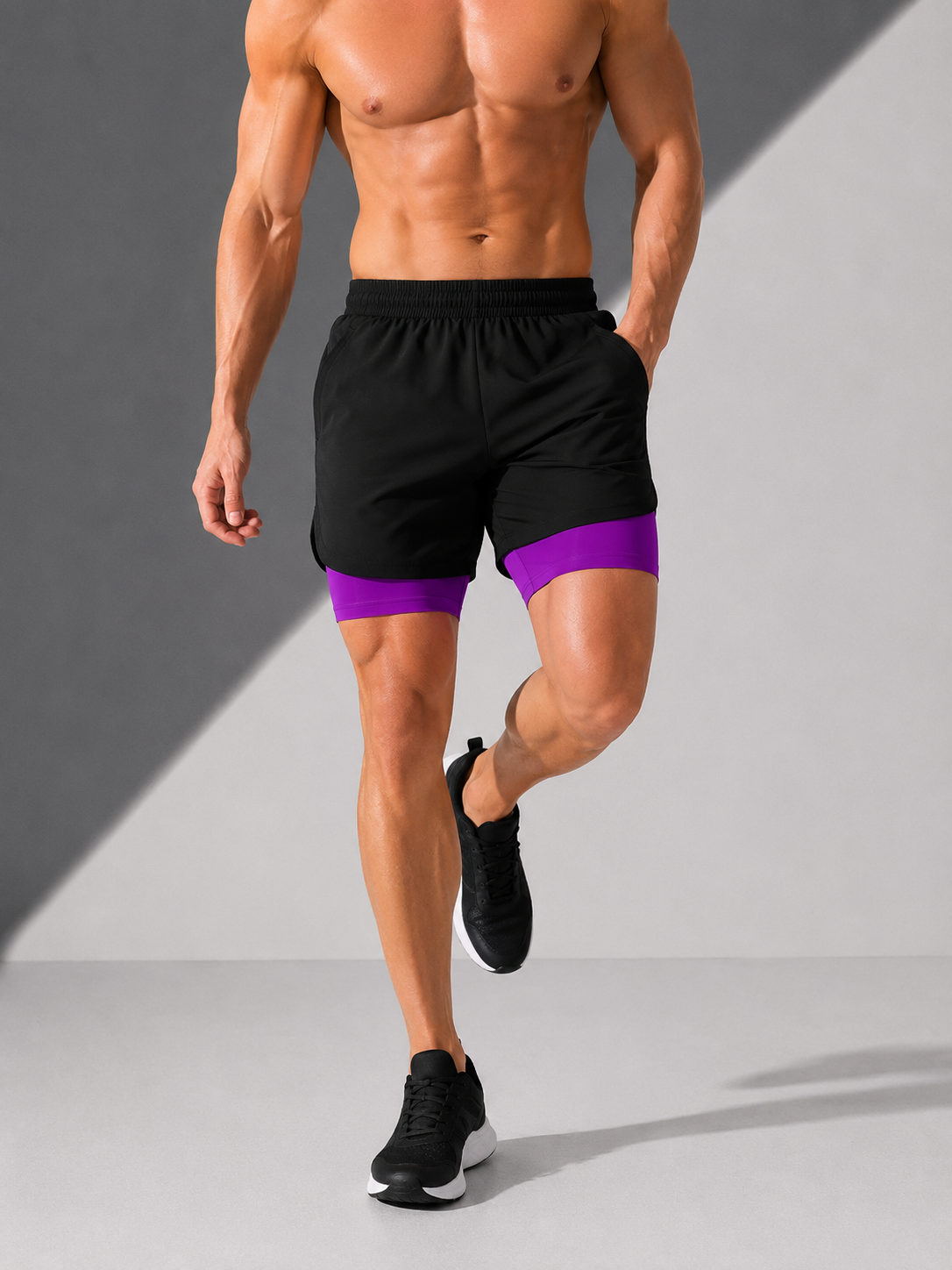 AROSA | Herren Laufshorts 2-in-1 Performance