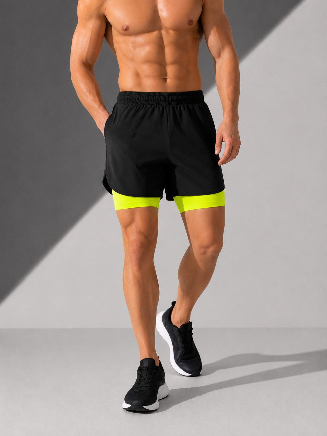 AROSA | Herren Laufshorts 2-in-1 Performance