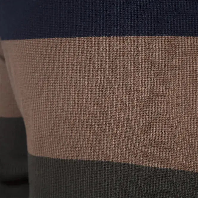 Modischer Strickpullover mit sportivem Reißverschluss