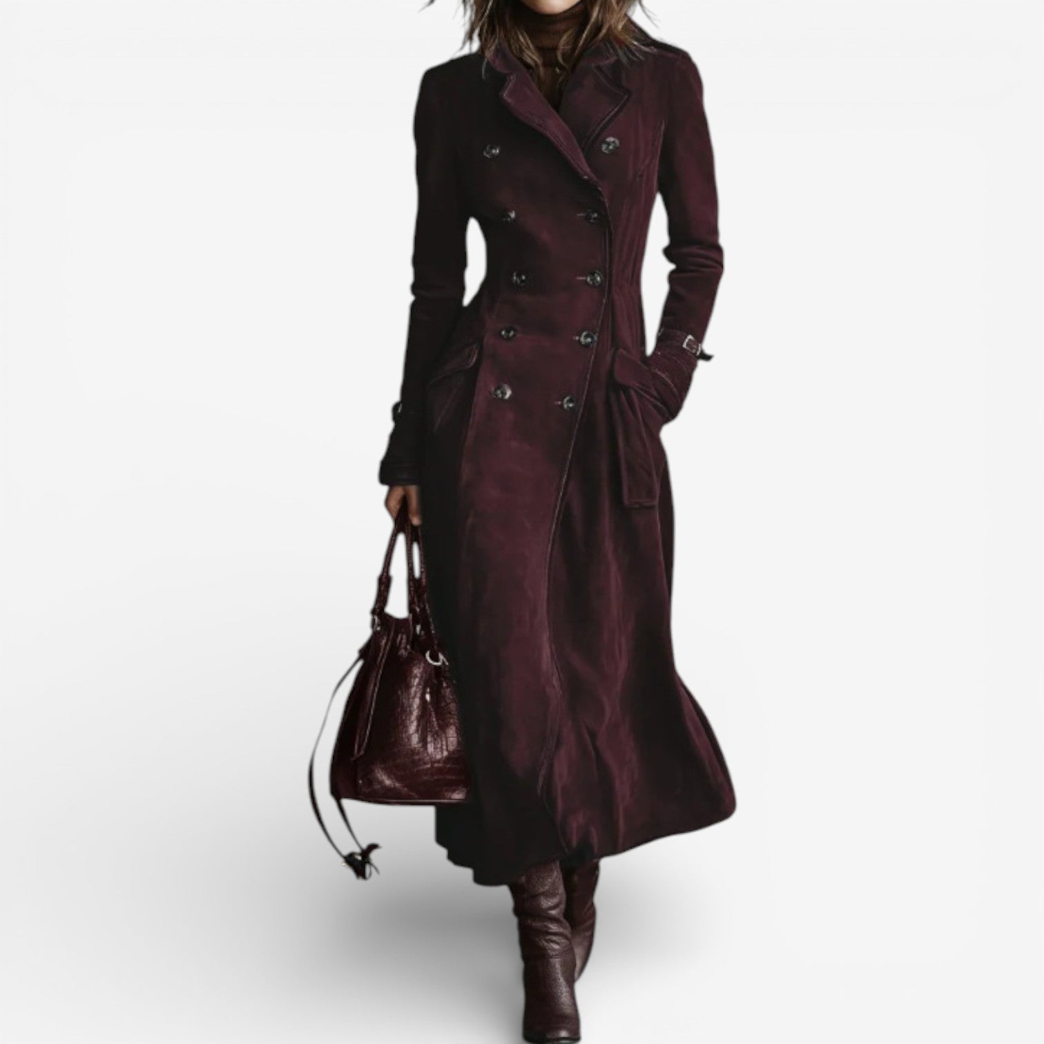 Nathaly Langer Damen Trenchcoat