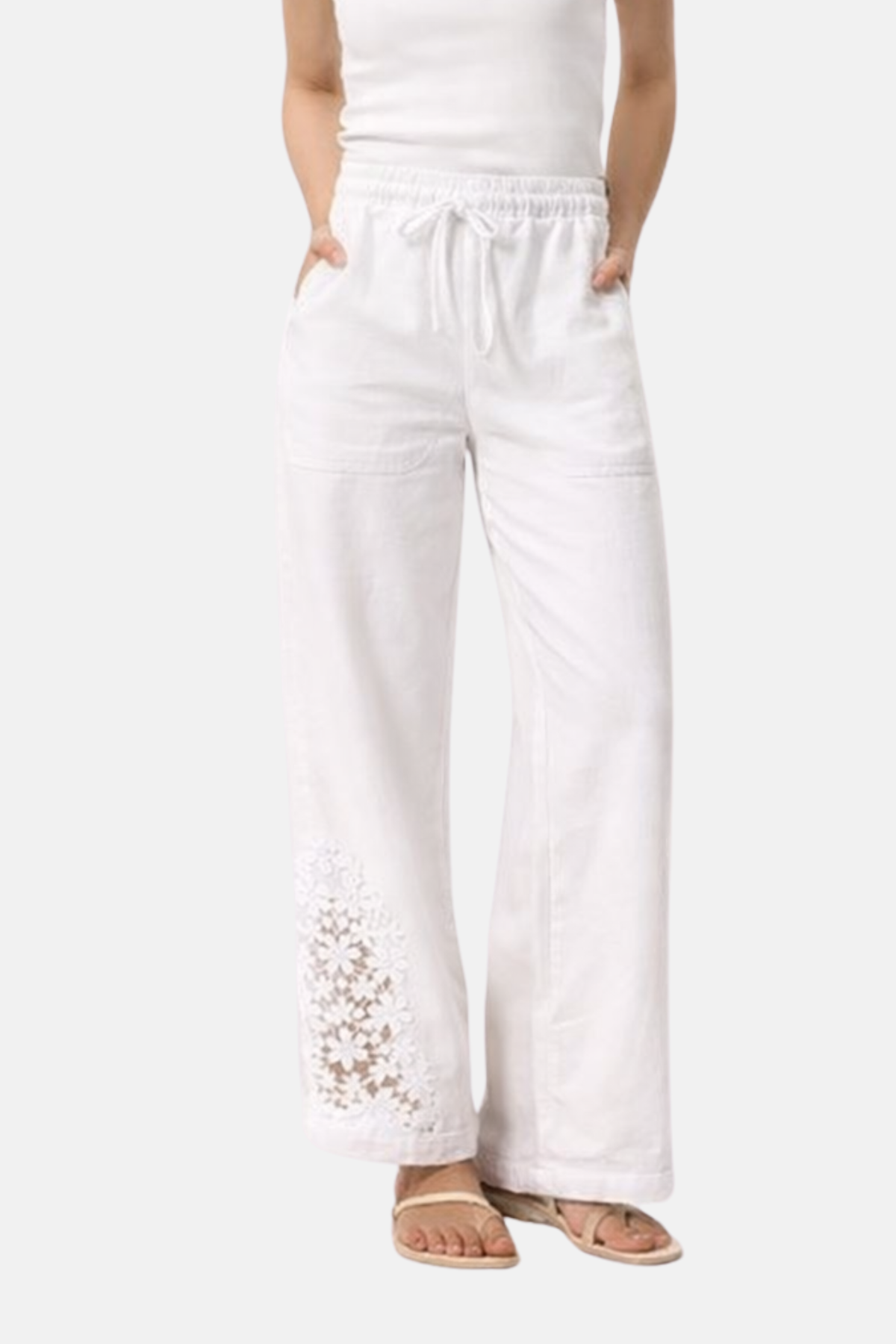 Damen Stoffhose mit Seitentaschen – Bequeme Passform mit stilvollem Design
