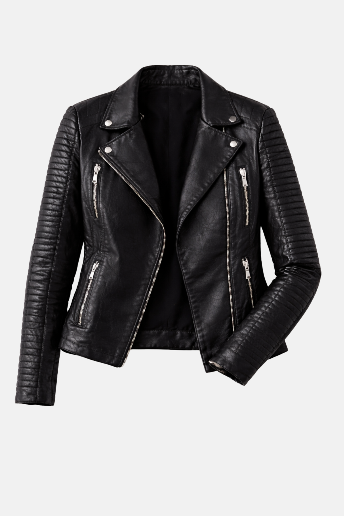 Sabrynne Damen Lederjacke – Zeitlose Bikerjacke aus echtem Leder