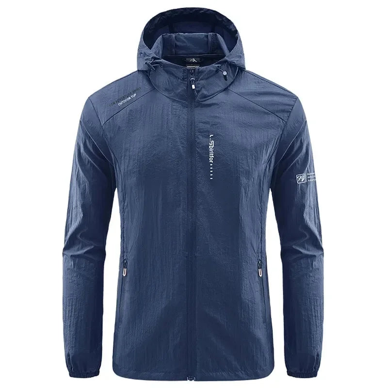 Wasserdichte Outdoor-Jacke mit Tasche und Reissverschluss