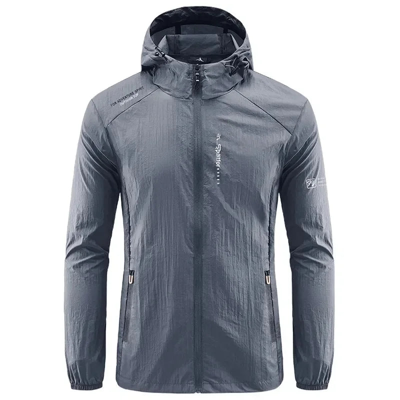 Wasserdichte Outdoor-Jacke mit Tasche und Reissverschluss