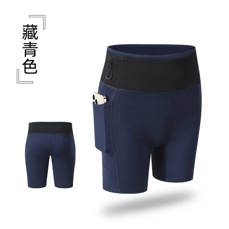 AROSA | Hoch elastische Damen-Kompressionsshorts mit Taschen