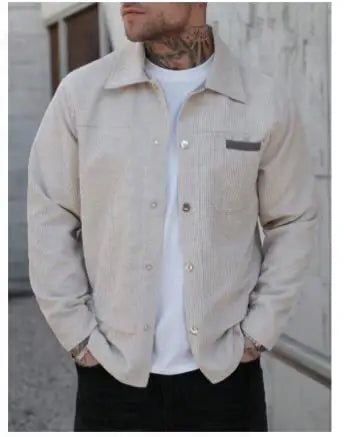 Tomas | Jacke aus Cord mit Knopfleiste