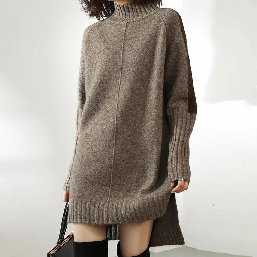 Rollkragenpullover Kleid