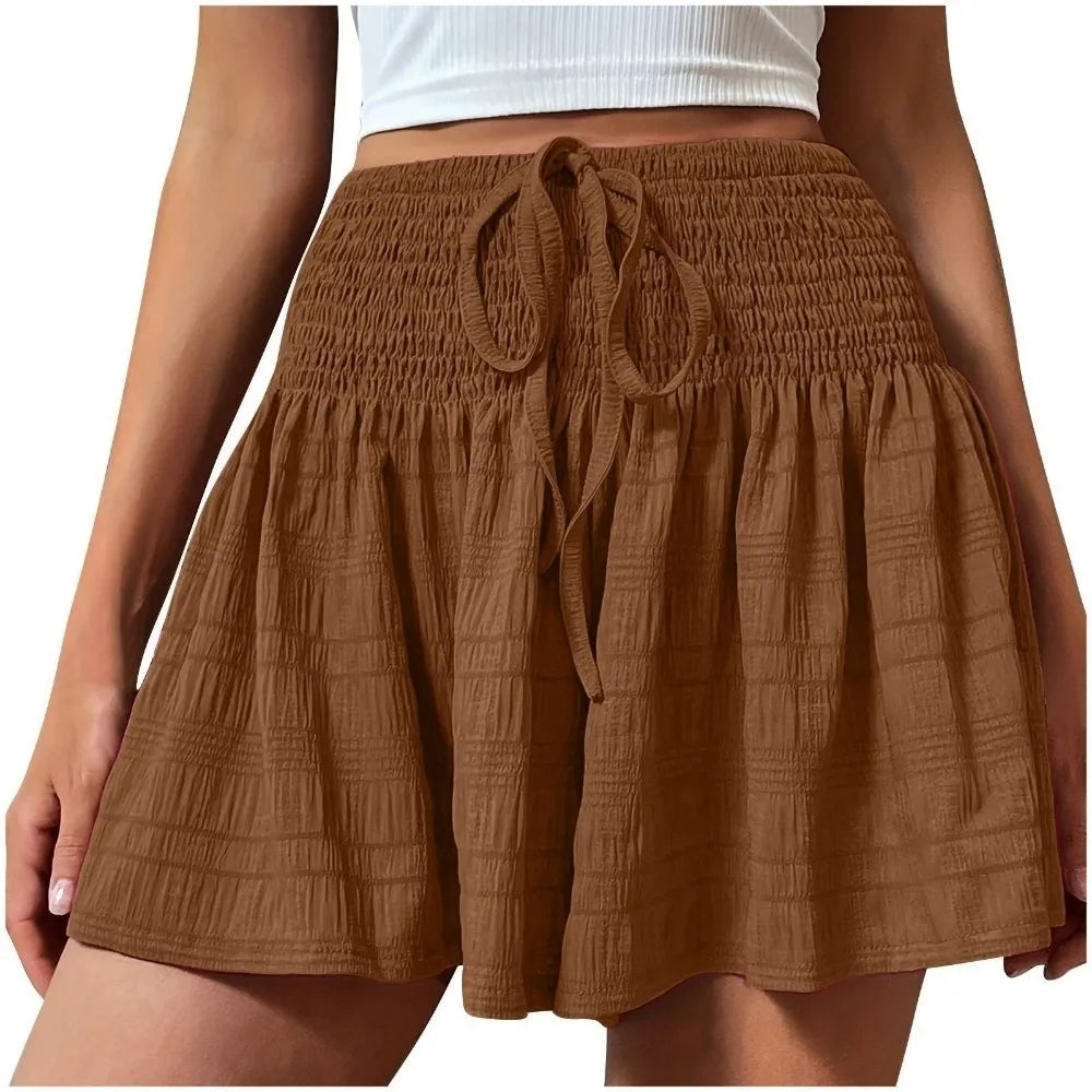 AROSA | Lockere Shorts mit Kordelzug und hoher Taille