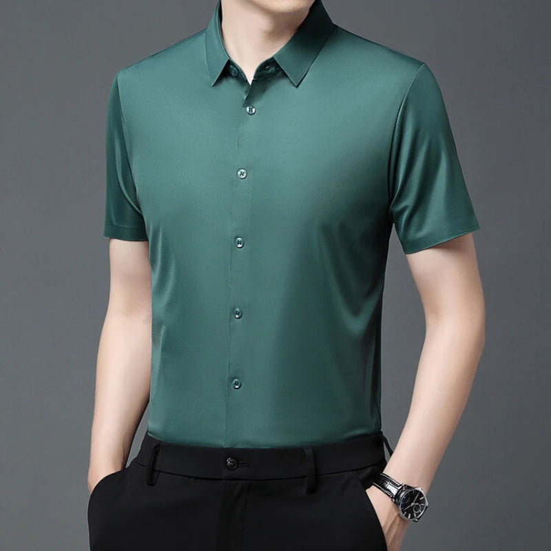 Bruno | Stretch Shirt mit kurzem Arm