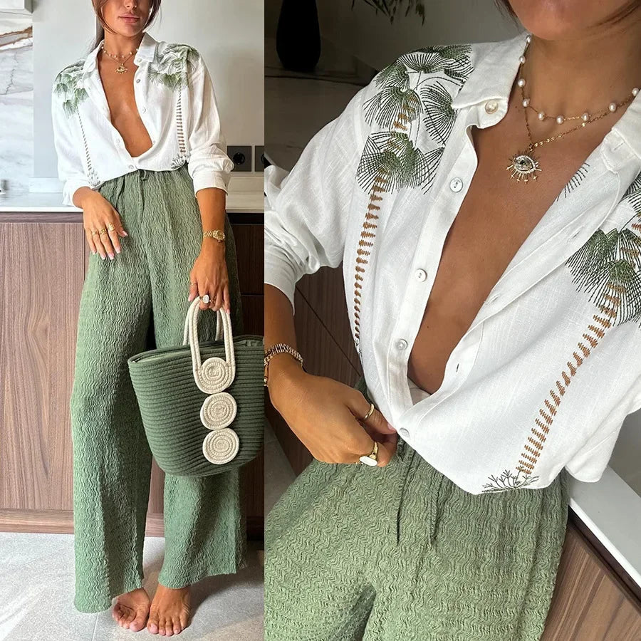 AROSA | 2-teiliges Kleidungsset Langarm Floral Blume