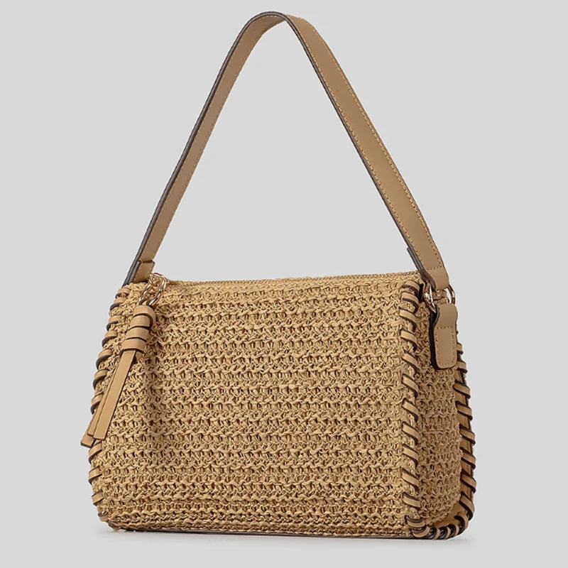 Maelle | Schultertasche aus geflochtenem Material