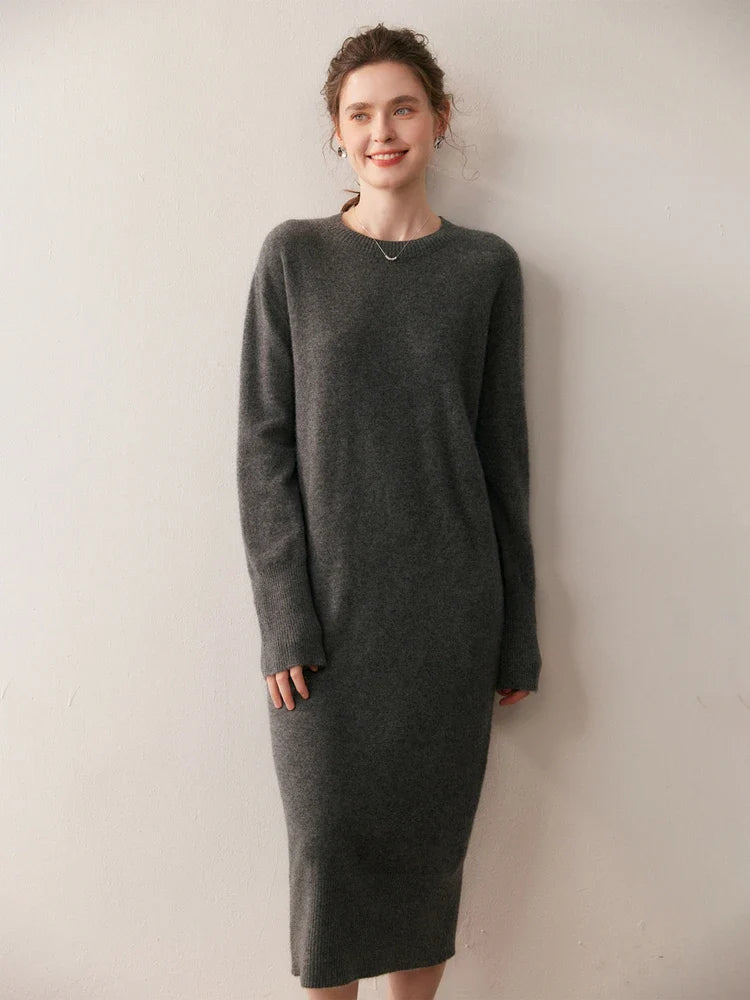 Elegantes Midikleid – zeitlos schlicht & edel für Herbst und Winter