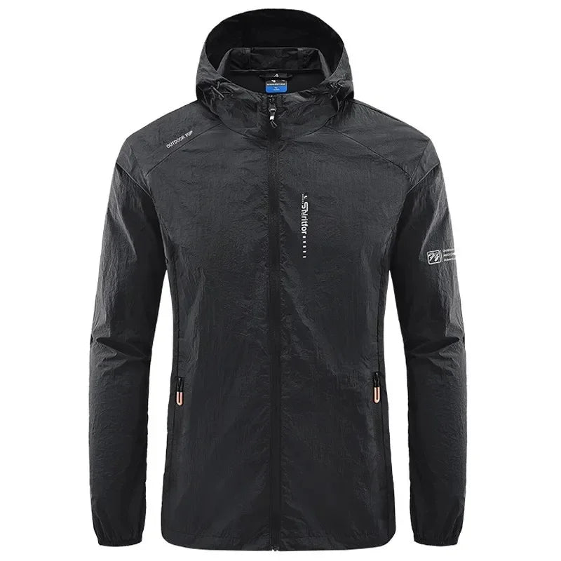 Wasserdichte Outdoor-Jacke mit Tasche und Reissverschluss