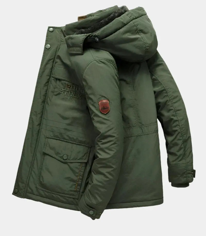 Warme Kapuzenjacke