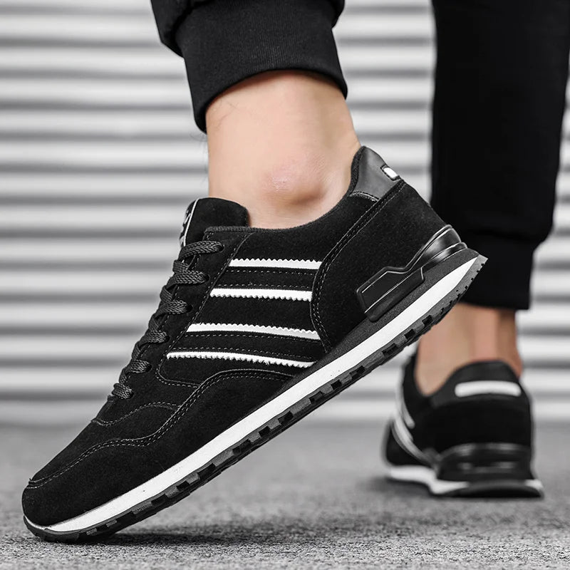 TIMO - Leder Herren Freizeitschuhe Casual, Atmungsaktiv