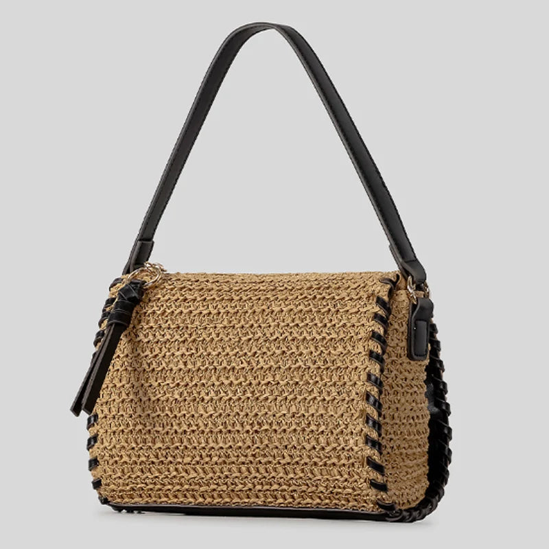 Maelle | Schultertasche aus geflochtenem Material