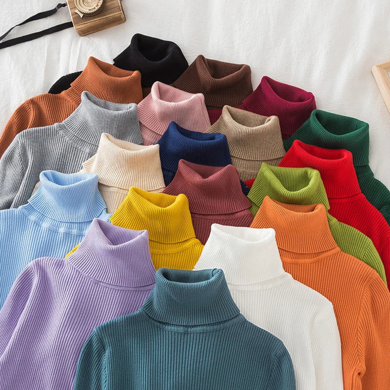 Damen Rollkragenpullover aus weichem Strick