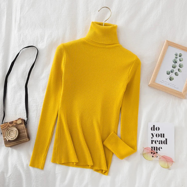 Damen Rollkragenpullover aus weichem Strick