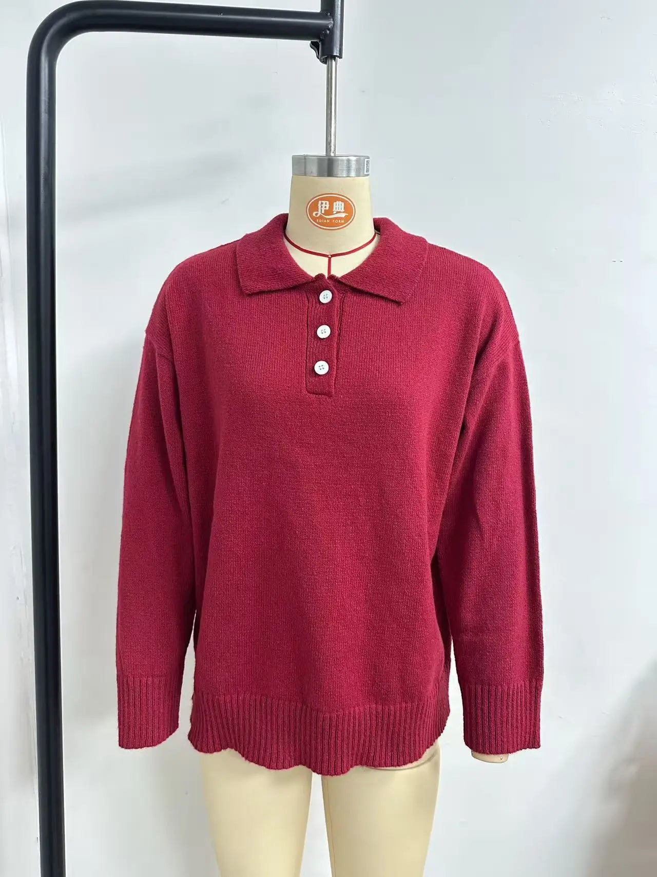Livia | Weicher Strickpullover mit Kragen