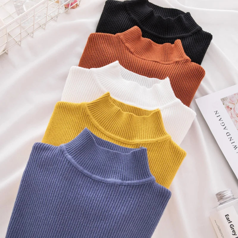 Damen Rollkragenpullover aus weichem Strick