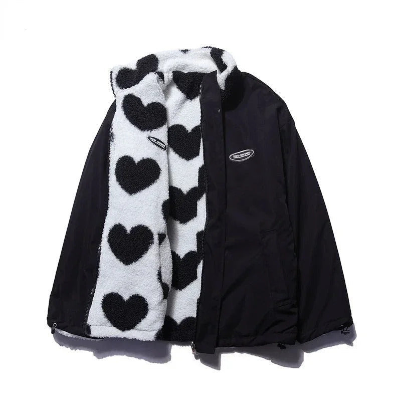 Daria Wendbare Jacke mit Herzchen