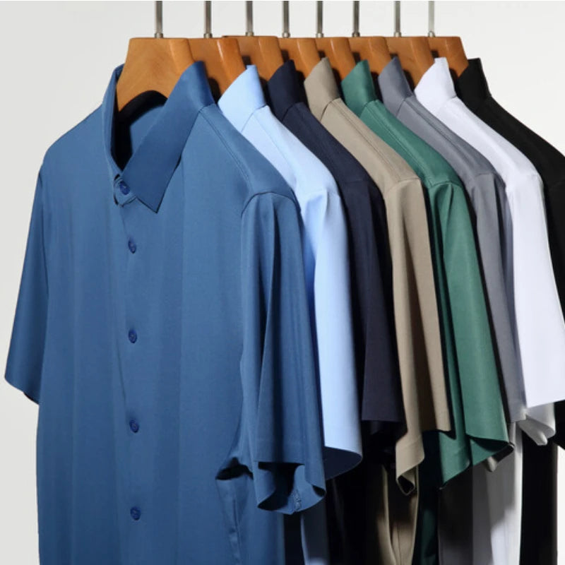 Bruno | Stretch Shirt mit kurzem Arm