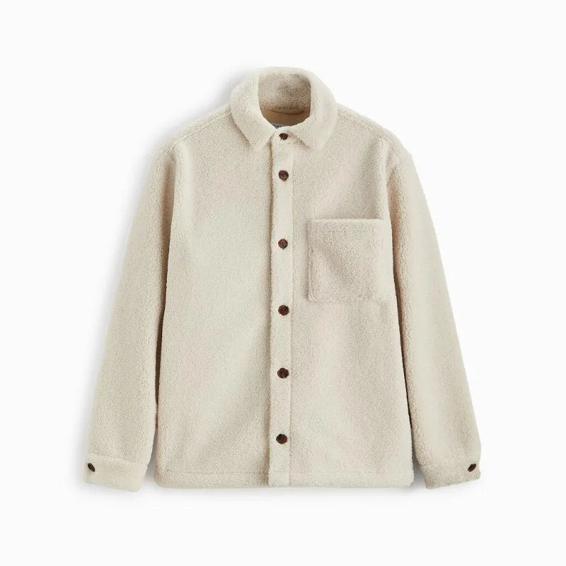 Felix | Teddyjacke mit Knopfleiste und Brusttasche