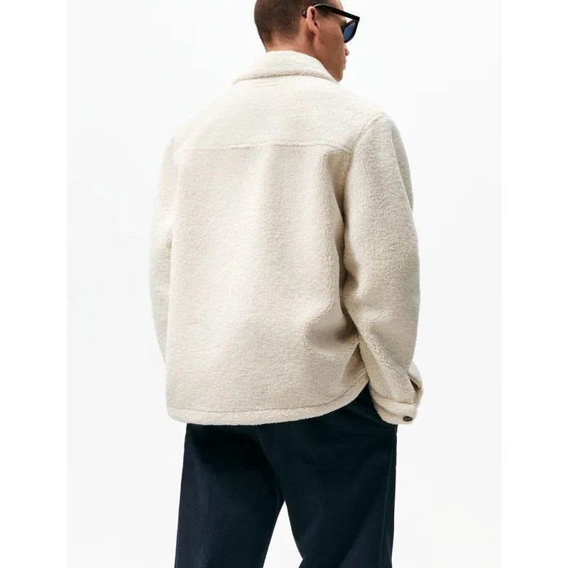 Felix | Teddyjacke mit Knopfleiste und Brusttasche