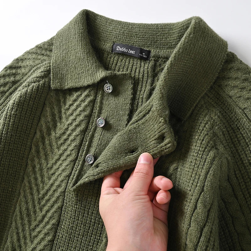 Herren Luxus Wollpullover