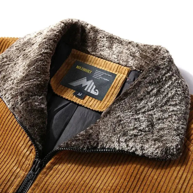 Thermische Windbreaker Cordjacke