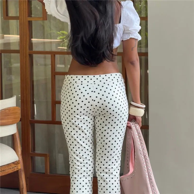 AROSA | Punktmuster Slim Fit Cropped Hose