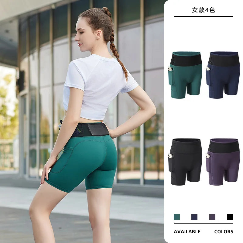 AROSA | Hoch elastische Damen-Kompressionsshorts mit Taschen