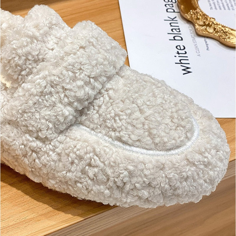 Arielle Damen Hausschuhe – Weiche Plüschschuhe mit rutschfester Sohle