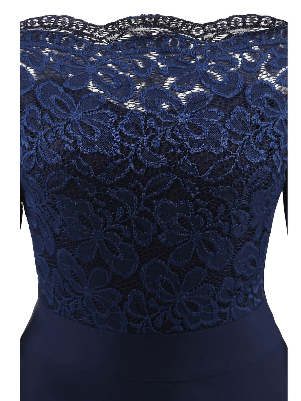 Lassie Damen Spitzenkleid – Elegantes schulterfreies Kleid mit Spitze