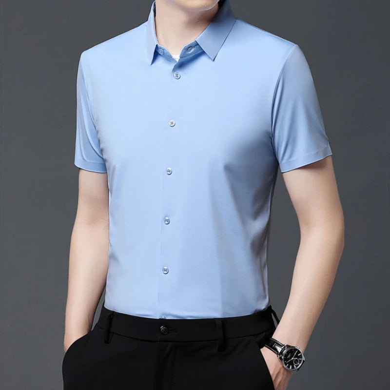 Bruno | Stretch Shirt mit kurzem Arm