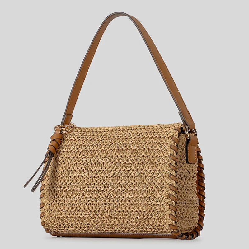 Maelle | Schultertasche aus geflochtenem Material