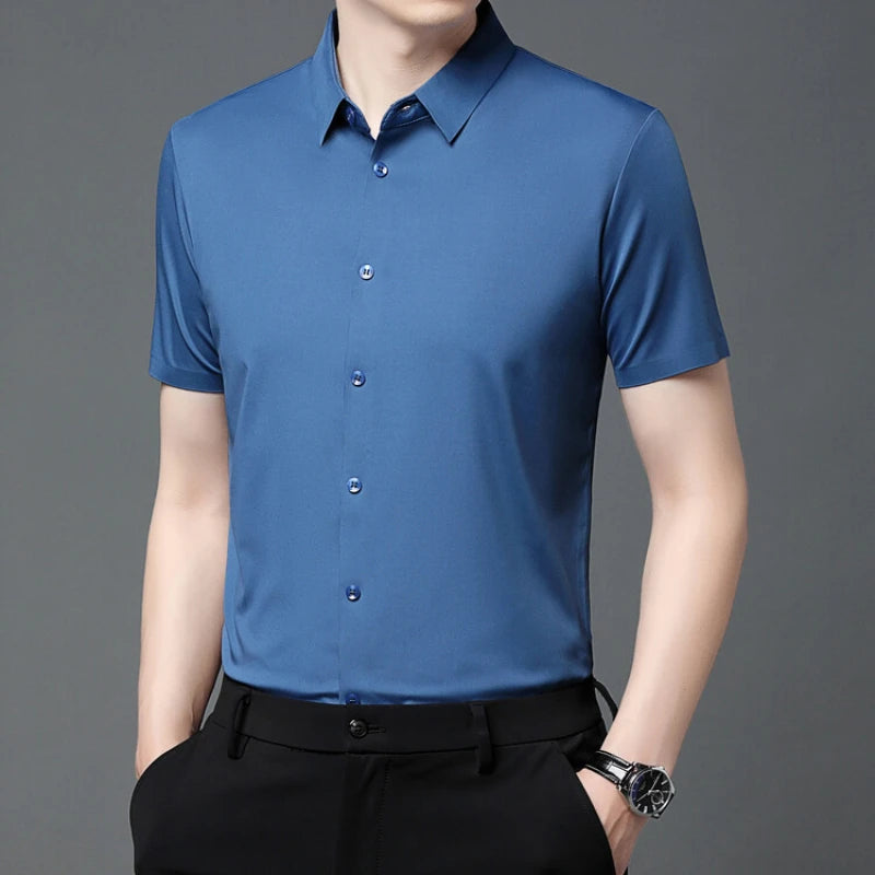 Bruno | Stretch Shirt mit kurzem Arm